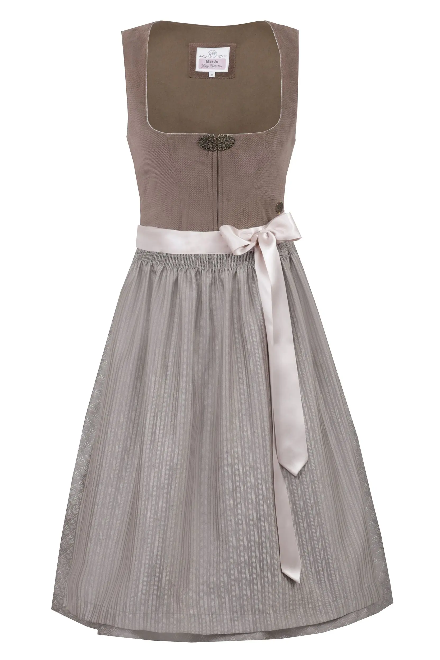 Dirndl ÜBERSEE (65 cm) coffee ~ 34 ~ braun