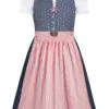 Kinder Dirndl blau altrosa Heidi 016603 ~ 92