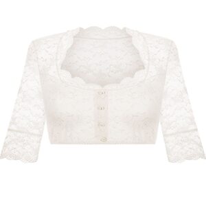 Dirndlbluse creme Stretch Kathi 012898 ~ 32