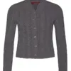 Trachten Strickjacke dunkelgrau Franzi 009529 ~ 32