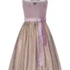 Midi Dirndl 65 cm flieder taupe Sina 014680 ~ 34