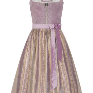 Midi Dirndl 65 cm flieder taupe Sina 014680 ~ 34