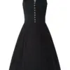 Midi Dirndl 65 cm Gastro schwarz Viona 006944 ~ 34