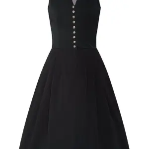Midi Dirndl 65 cm Gastro schwarz Viona 006944 ~ 36