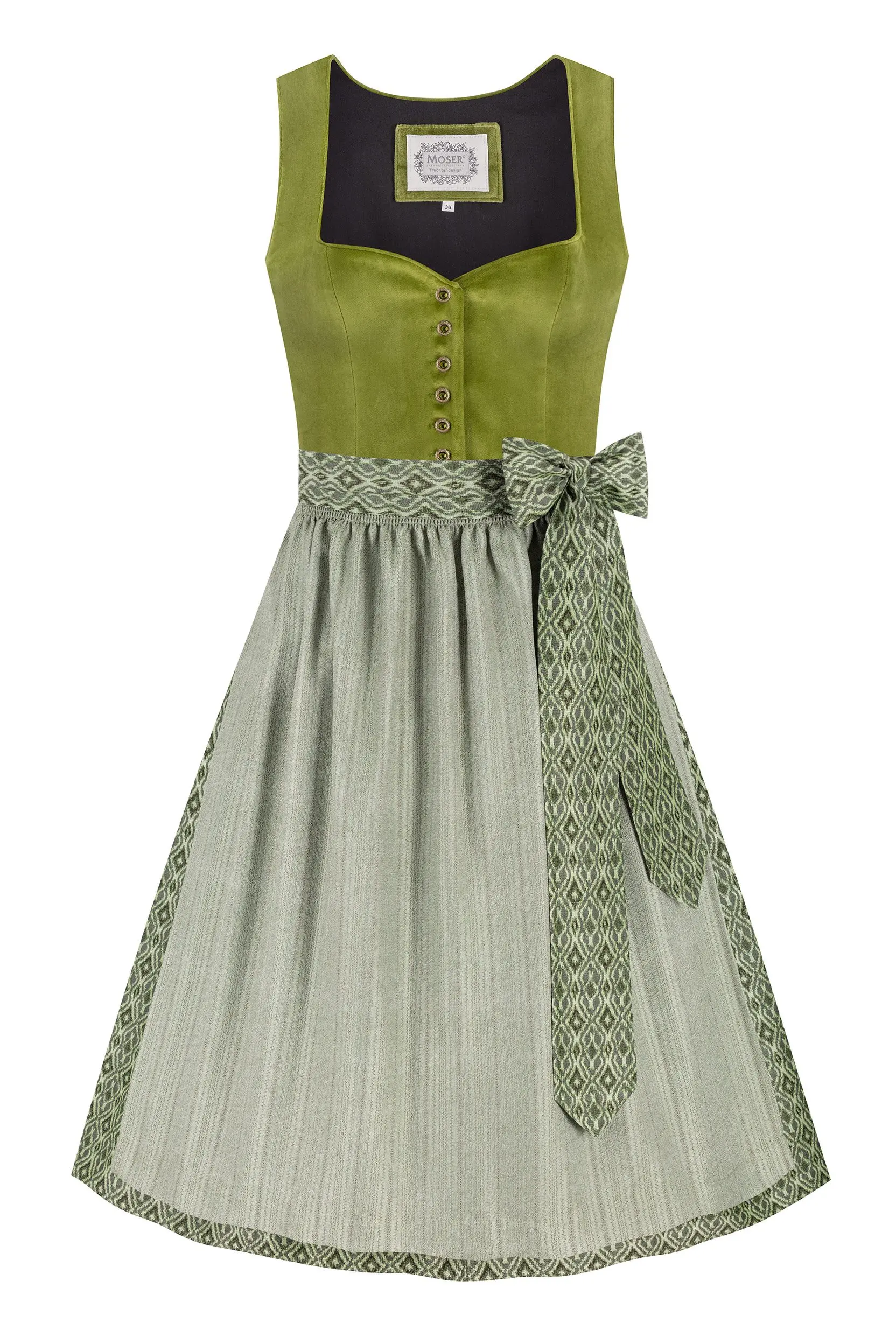 Dirndl VALERIE (70 cm) ~ 46 ~ grün