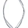 Collier mit Edelweissanhänger 000157 ~ grau
