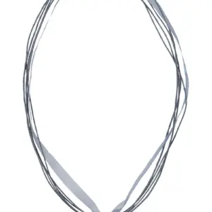 Collier mit Edelweissanhänger 000157 ~ grau
