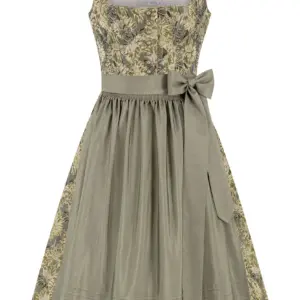 Dirndl in Leinenoptik (70 cm) ~ 40 ~ salbei