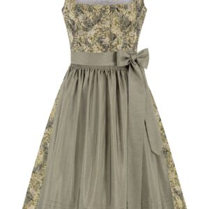 Dirndl in Leinenoptik (70 cm) ~ salbei ~ 36