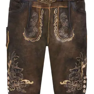 Lederhose kurz dunkelbraun Luis 015422 ~ 58