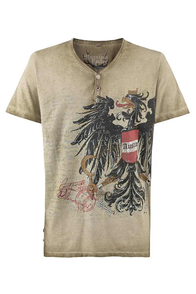 Trachtenshirt oliv Franz Austria 012724 ~ M