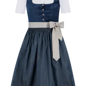 Kinder Dirndl blau Samt Caroline 015896 ~ 104