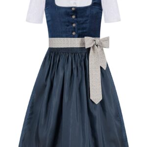 Kinder Dirndl blau Samt Caroline 015896 ~ 116