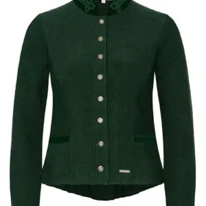 Trachten Strickjacke dunkelgrün Magdalena 013807 ~ 34
