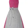 Midi Dirndl 65 cm beere grau Matilda 007858 ~ 32