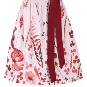 Dirndlschürze DANIELLE (65 cm) ~ M ~ rot