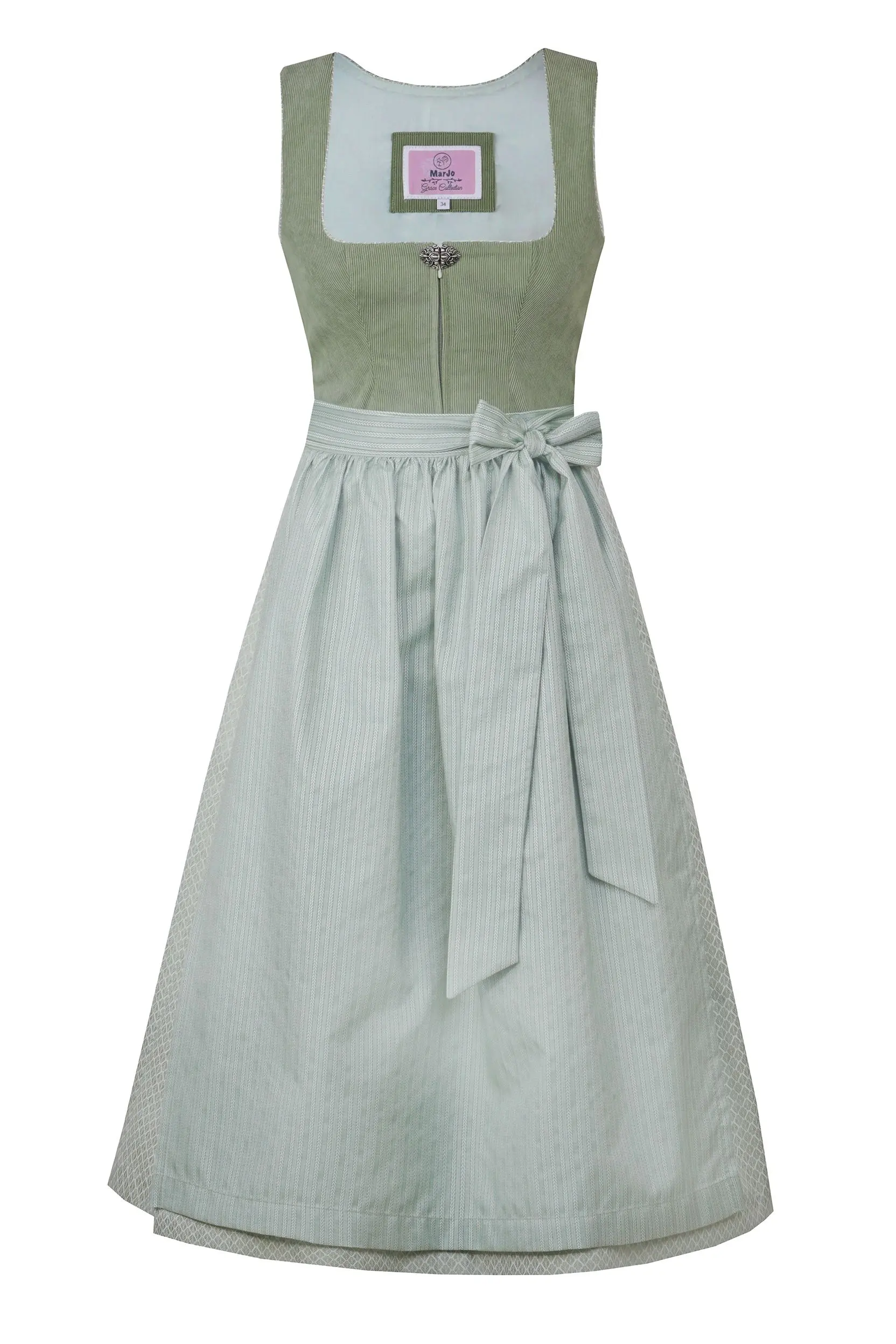 Dirndl RIEGSEE (75 cm) pinie ~ 36 ~ salbei