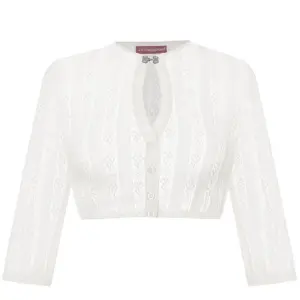 Dirndlbluse Spitze creme Nadine 013999 ~ 32