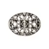 Schürzenschließe oval altsilber ~ altsilber