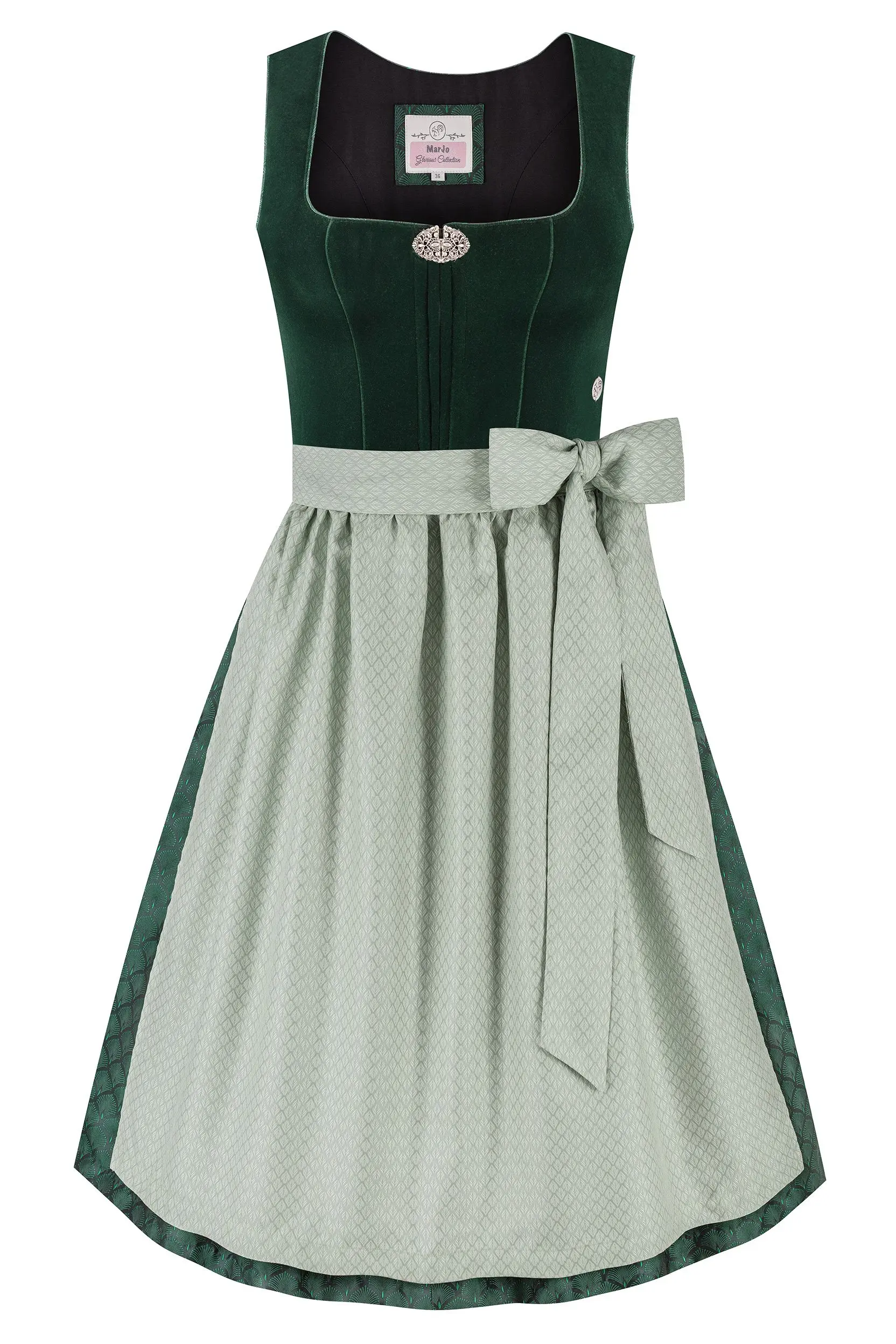 Dirndl FRIEDA (65 cm) ~ 44 ~ dunkelgrün