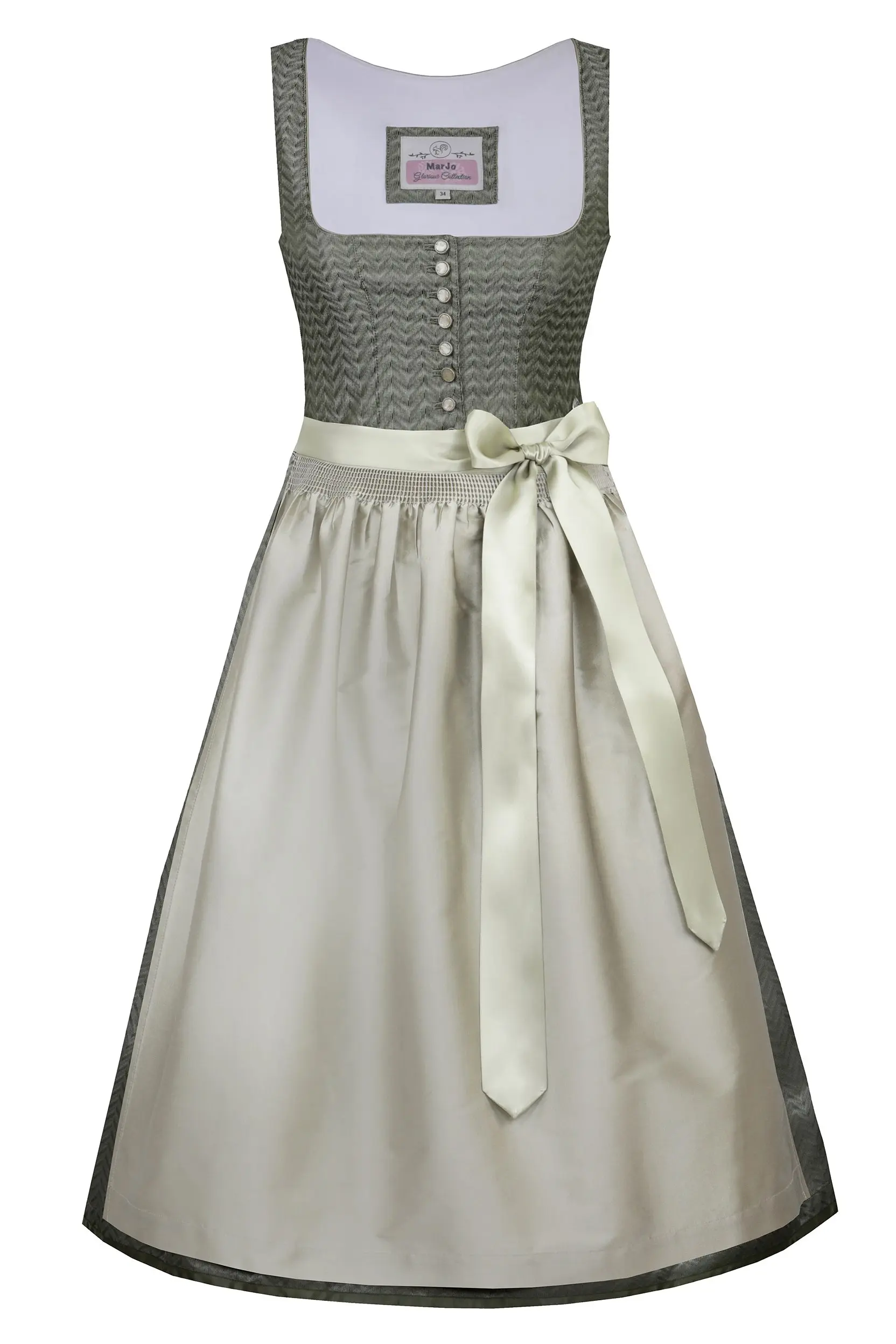 Dirndl GOTTESZELL (70 cm) pinie ~ 34 ~ salbei