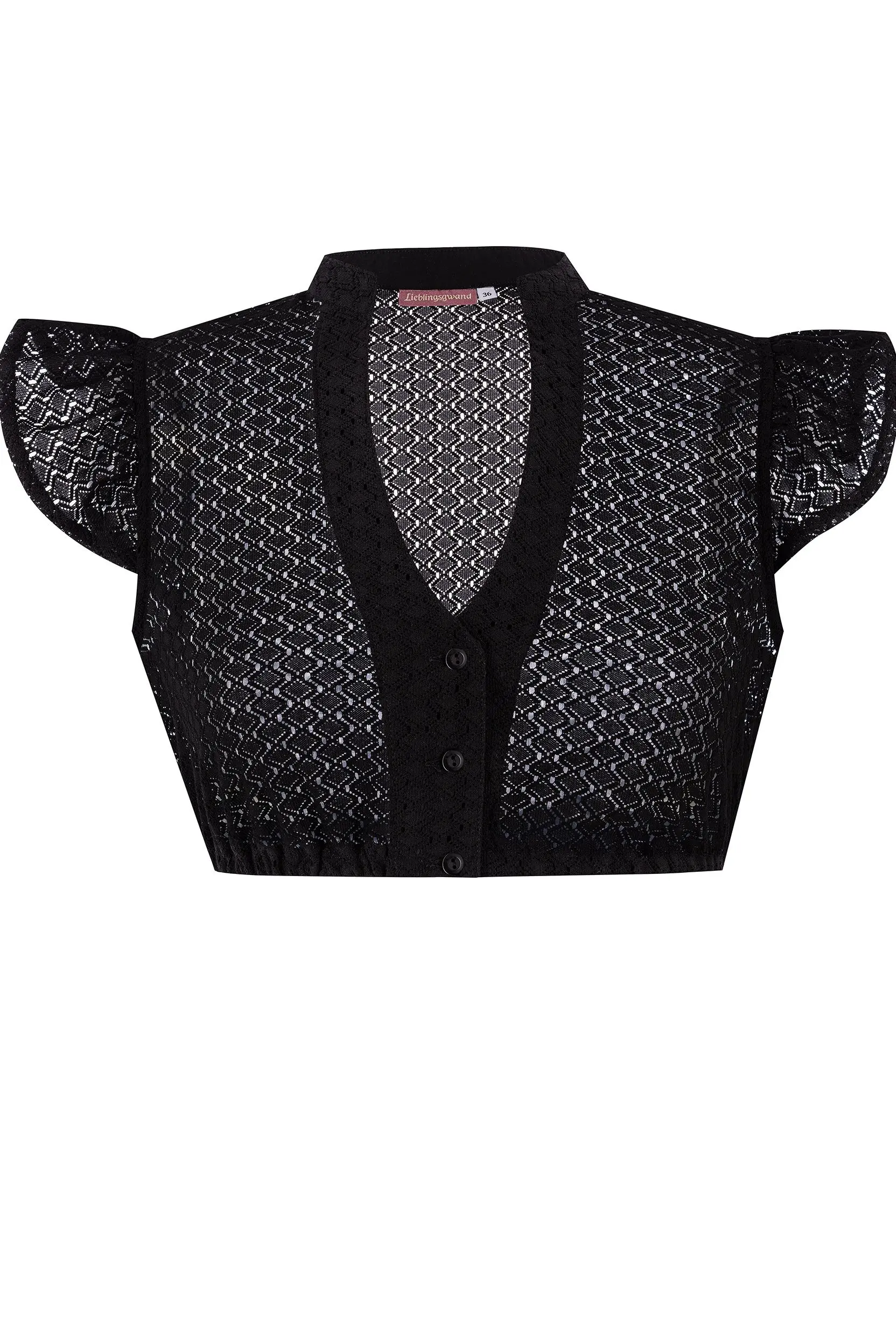 Dirndlbluse FRANZI ~ 30 ~ schwarz