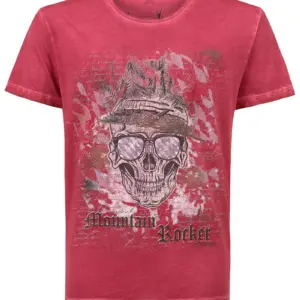 Trachtenshirt rot Hektor 011094 ~ S