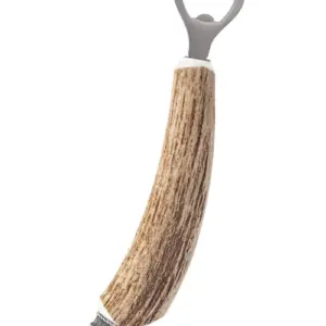 Flaschenöffner Hirschhorn mit Löwenfigur 014020 ~ braun