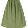 Dirndlschürze dezent gemustert (70 cm) ~ S ~ oliv