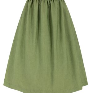 Dirndlschürze dezent gemustert (70 cm) ~ S ~ oliv
