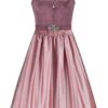 Midi Dirndl 70 cm mauve altrosa Samt Pascal 015079 ~ 36