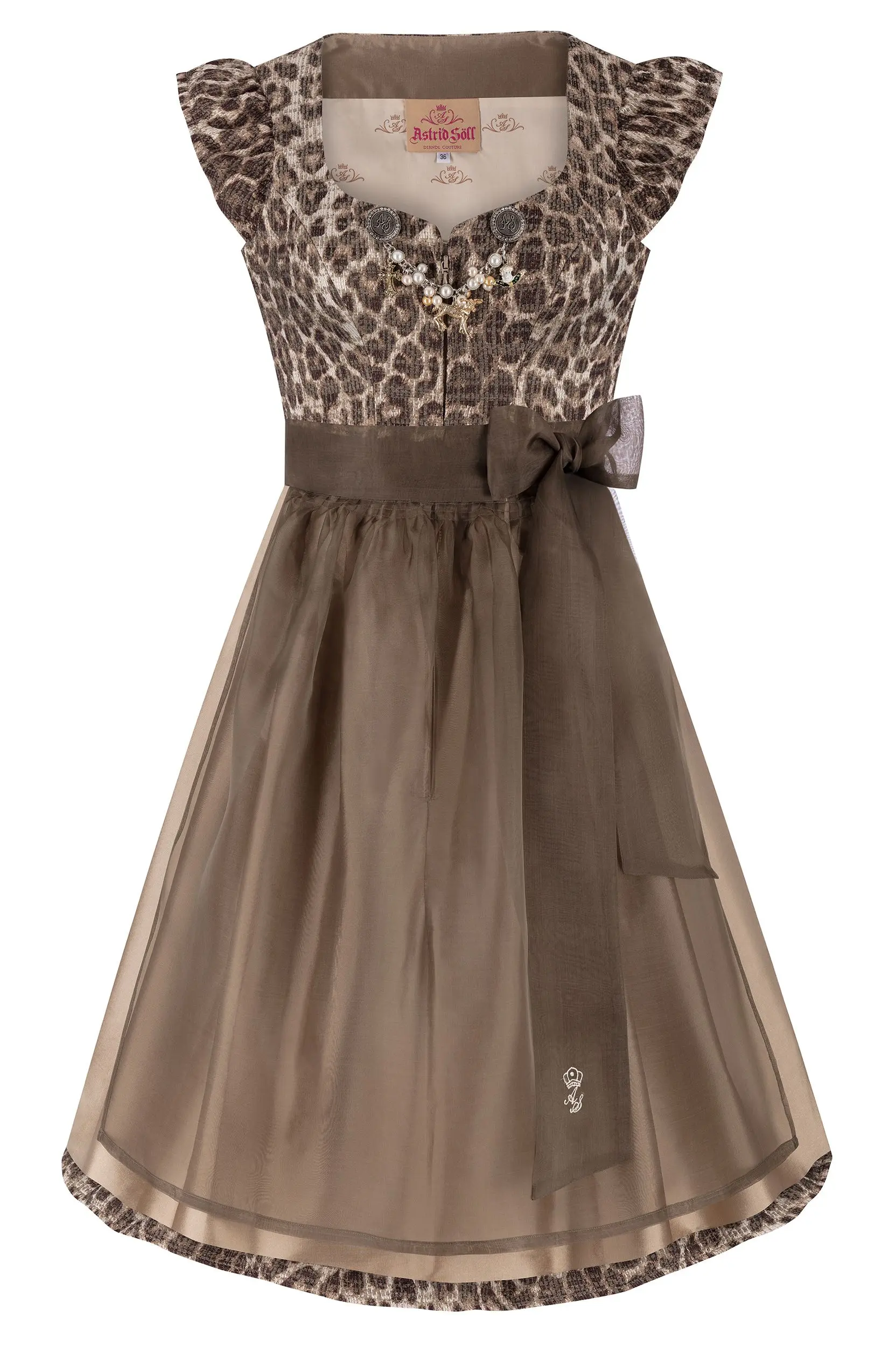 Dirndl LIANE (70 cm) ~ 32 ~ braun