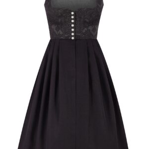 Dirndl lang 85 cm Gastro schwarz Nicki ~ 36