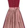 Kinderdirndl ROSALIE ~ 104 ~ dunkelrot