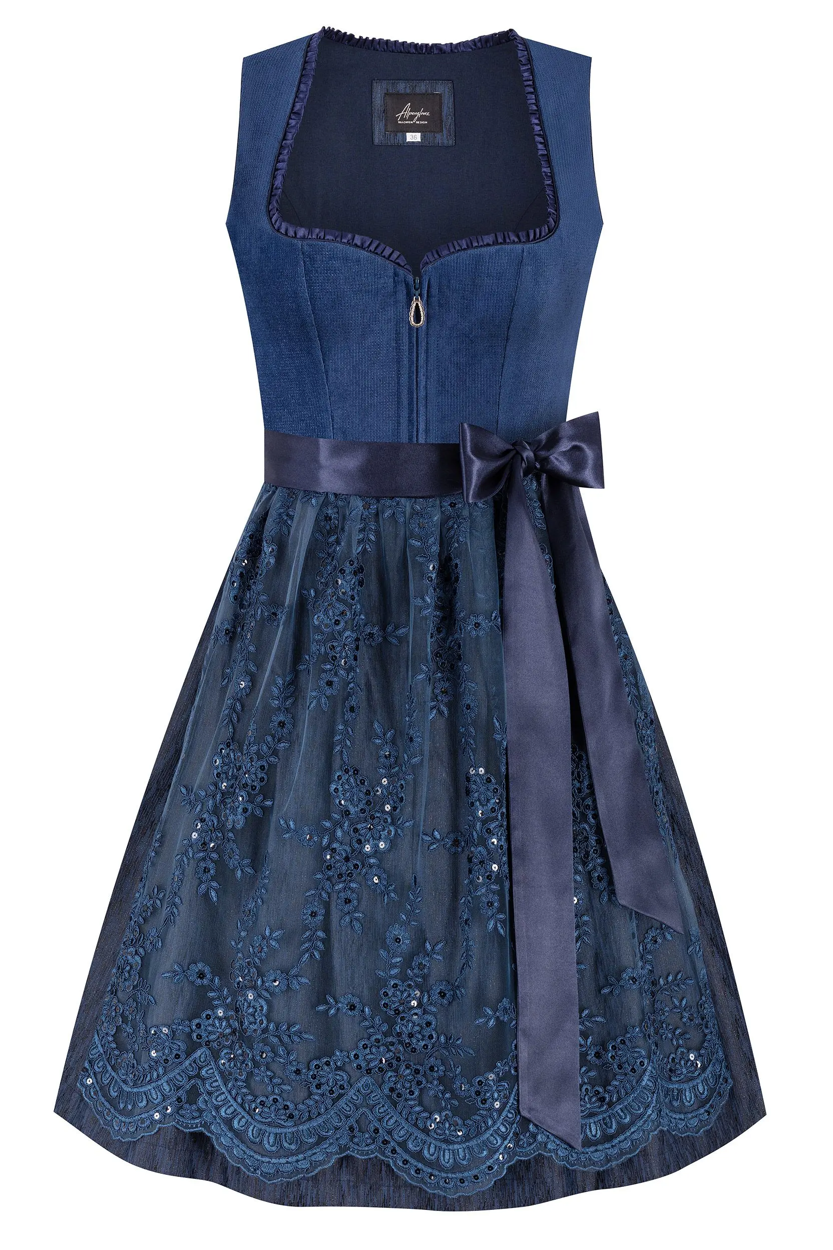 Dirndl SOPHIE (60 cm) ~ dunkelblau ~ 32