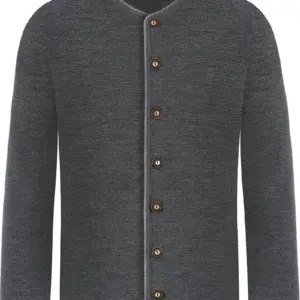 Trachten Strickjacke anthrazit grau Aloisius 015289 ~ 58