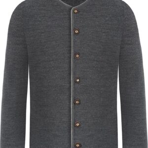 Trachten Strickjacke anthrazit grau Aloisius 015289 ~ 58