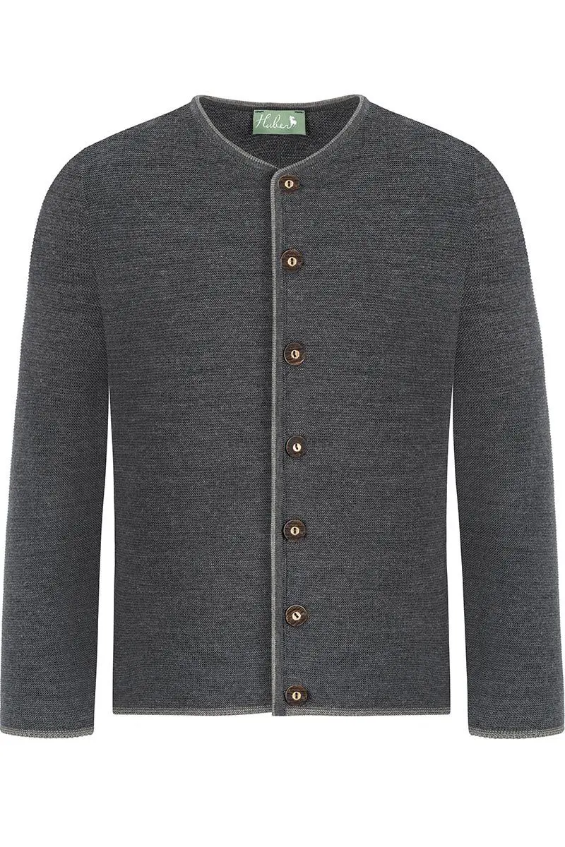Trachten Strickjacke anthrazit grau Aloisius 015289 ~ 58
