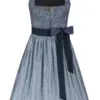 Dirndl BERGSEE (65 cm) ~ 32 ~ blaugrau