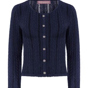 Trachten Strickjacke dunkelblau Lisa 015297 ~ 32
