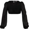 Dirndlbluse BÖHEN ~ 32 ~ schwarz