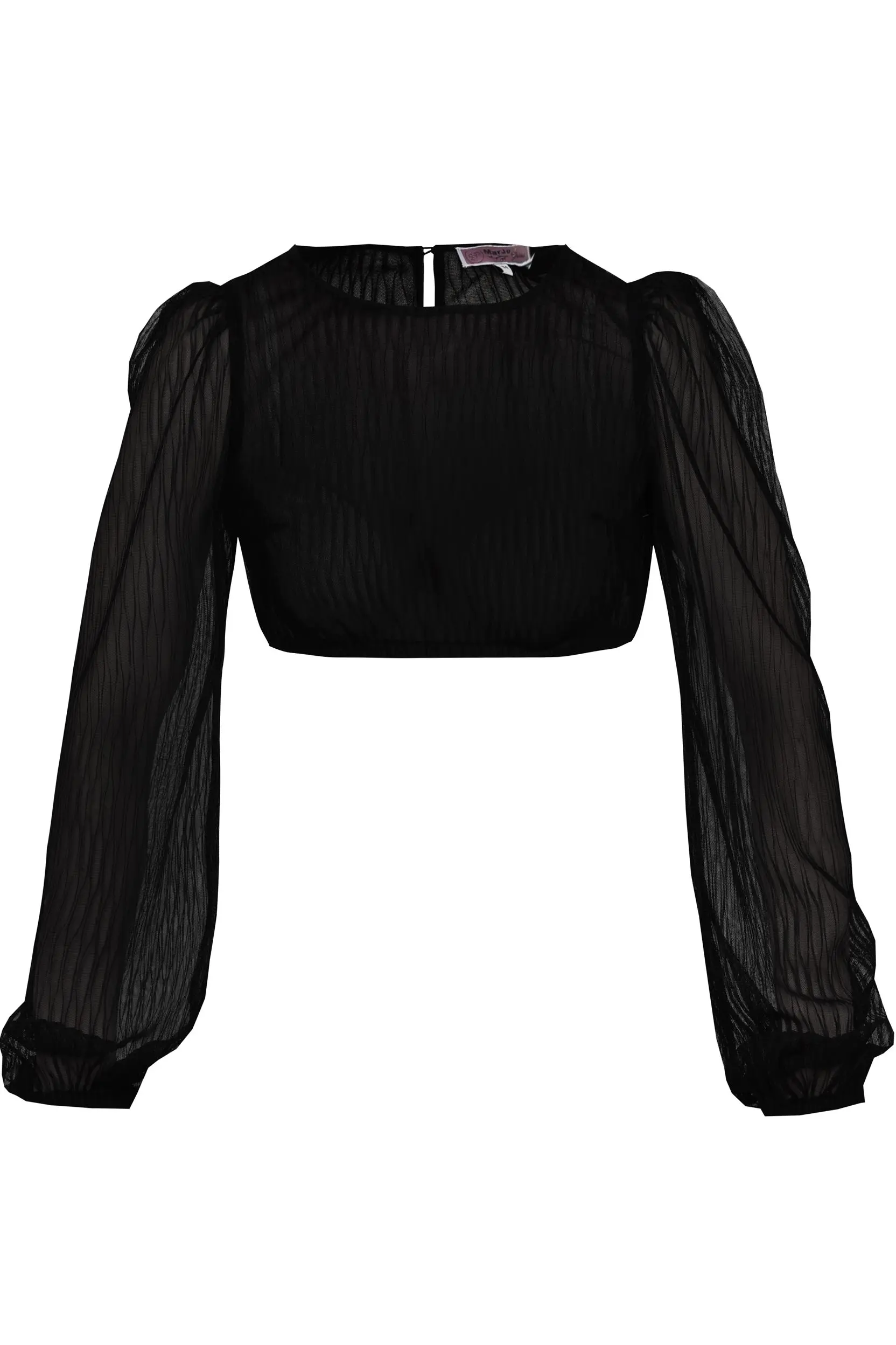 Dirndlbluse BÖHEN ~ 32 ~ schwarz