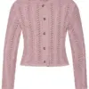 Mädchen Trachten Strickjacke altrosa Modell: Lilly 009521 ~ 104