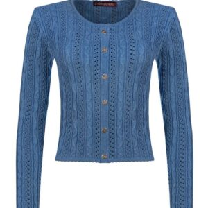 Trachten Strickjacke blau Lisa 002816 ~ 32