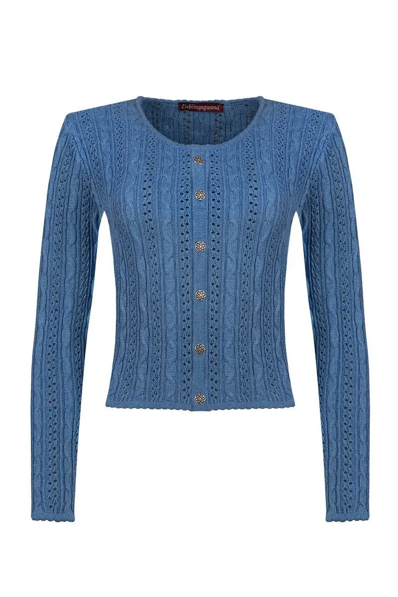 Trachten Strickjacke blau Lisa 002816 ~ 32
