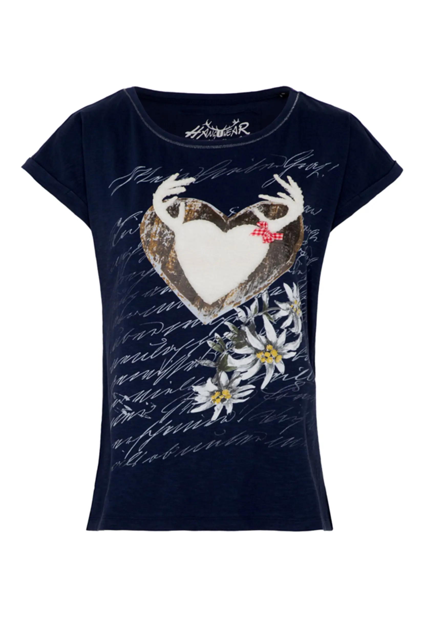Kinder Trachtenshirt ANABEL ~ 92 ~ dunkelblau