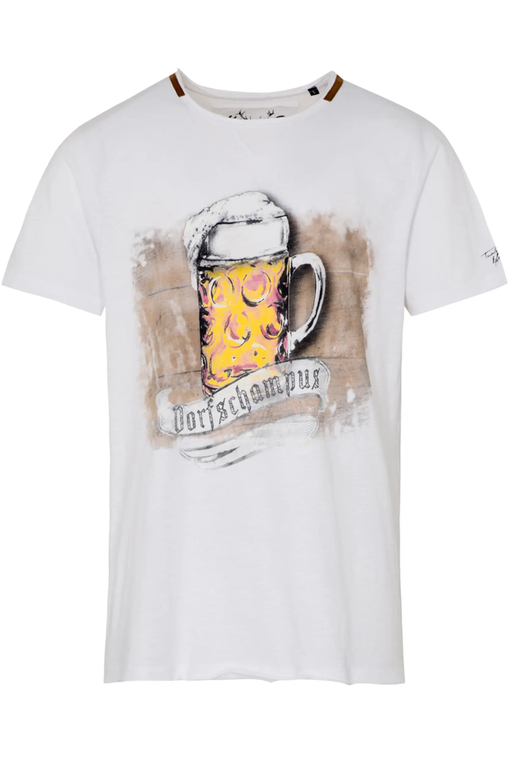 Trachtenshirt DORFSCHAMPUS ~ S ~ weiß