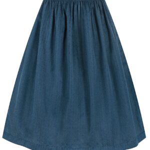 Dirndlschürze dezent gemustert (70 cm) ~ XL ~ petrol