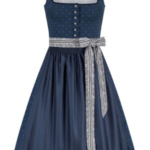 Midi Dirndl 65 cm dunkelblau Amalia 014663 ~ 38