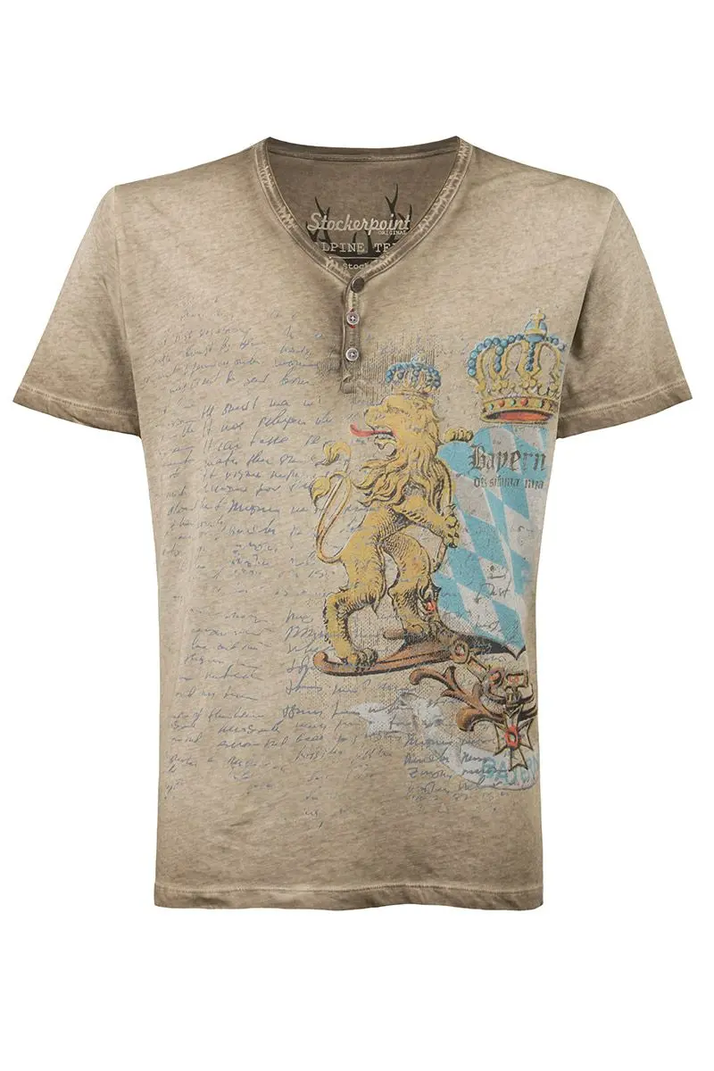 Trachtenshirt sand Bene 011096 ~ M